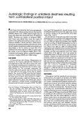 Cover page: Audiologic findings in unilateral deafness resulting from contralateral pontine infarct