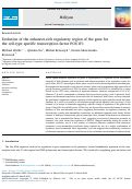 Cover page: Evolution of the enhancer-rich regulatory region of the gene for the cell-type specific transcription factor POU1F1.