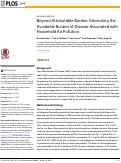 Cover page: Beyond Attributable Burden: Estimating the Avoidable Burden of Disease Associated with Household Air Pollution