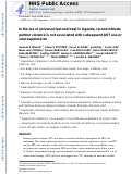 Cover page: In the era of universal test and treat in Uganda, recent intimate partner violence is not associated with subsequent ART use or viral suppression.