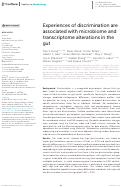 Cover page: Experiences of discrimination are associated with microbiome and transcriptome alterations in the gut