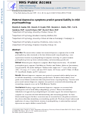 Cover page: Maternal Depressive Symptoms Predict General Liability in Child Psychopathology