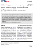 Cover page: Inhibition of LSD1 induces ferroptosis through the ATF4-xCT pathway and shows enhanced anti-tumor effects with ferroptosis inducers in NSCLC.