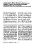 Cover page: The beta subunit of the signal recognition particle receptor is a transmembrane GTPase that anchors the alpha subunit, a peripheral membrane GTPase, to the endoplasmic reticulum membrane.