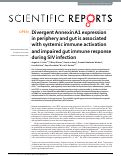 Cover page: Divergent Annexin A1 expression in periphery and gut is associated with systemic immune activation and impaired gut immune response during SIV infection