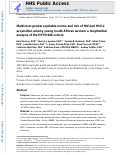 Cover page: Multilevel Gender-Equitable Norms and Risk of HIV and Herpes Simplex Virus Type 2 Acquisition Among Young South African Women: A Longitudinal Analysis of the HIV Prevention Trials Network 068 Cohort