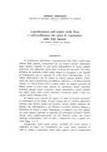 Cover page: Considerazioni sull'origine della flora e sull'oscillazione dei piani di vegetazione delle Alpi Apuane