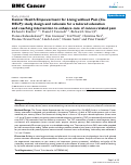 Cover page: Cancer Health Empowerment for Living without Pain (Ca-HELP): study design and rationale for a tailored education and coaching intervention to enhance care of cancer-related pain