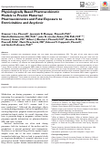 Cover page: Physiologically Based Pharmacokinetic Models to Predict Maternal Pharmacokinetics and Fetal Exposure to Emtricitabine and Acyclovir