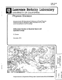 Cover page: Differential Calculus on Quantum Spaces and Quantum Groups