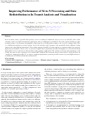 Cover page: Improving Performance of M-to-N Processing and Data Redistribution in In Transit Analysis and Visualization