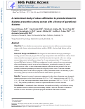 Cover page: A Randomized Study of Values Affirmation to Promote Interest in Diabetes Prevention Among Women With a History of Gestational Diabetes