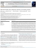 Cover page: Night shift schedule alters endogenous regulation of circulating cytokines