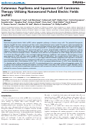 Cover page: Cutaneous Papilloma and Squamous Cell Carcinoma Therapy Utilizing Nanosecond Pulsed Electric Fields (nsPEF)