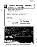 Cover page: FURTHER DEVELOPMENT OF A FACILITY FOR CHANNELING STUDIES: APPLICATION TO LATTICE LOCATION