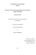 Cover page: Geometric control of macrophage phenotype and function: a single cell analysis