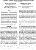 Cover page: A generalized method for dynamic noise inference in modeling sequential decision-making