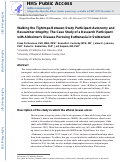 Cover page: Walking the Tightrope between Study Participant Autonomy and Researcher Integrity: The Case Study of a Research Participant with Alzheimer’s Disease Pursuing Euthanasia in Switzerland