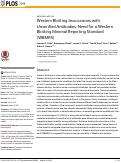 Cover page: Western Blotting Inaccuracies with Unverified Antibodies: Need for a Western Blotting Minimal Reporting Standard (WBMRS)