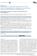 Cover page: Misdiagnosis of obstetrical cases and the clinical and cost consequences to patients: a cross-sectional study of urban providers in the Philippines.