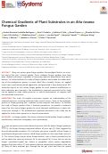 Cover page: Chemical Gradients of Plant Substrates in an Atta texana Fungus Garden