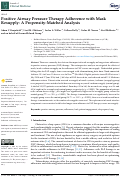 Cover page: Positive Airway Pressure Therapy Adherence with Mask Resupply: A Propensity-Matched Analysis