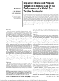 Cover page: Impact of Ethane and Propane Variation in Natural Gas on the Performance of a Model Gas Turbine Combustor