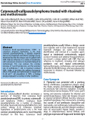 Cover page: Cutaneous B cell pseudolymphoma treated with rituximab and methotrexate