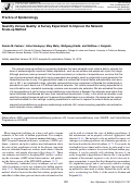 Cover page: Quantity Versus Quality: A Survey Experiment to Improve the Network Scale-up Method