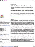 Cover page: Understanding growth and age of red tree corals (Primnoa pacifica) in the North Pacific Ocean