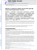 Cover page: WNTinib is a multi-kinase inhibitor with specificity against β-catenin mutant hepatocellular carcinoma