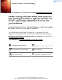 Cover page: Understanding particles emitted from spray and wall-guided gasoline direct injection and flex fuel vehicles operating on ethanol and iso-butanol gasoline blends