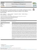 Cover page: Mass fire behavior created by extensive tree mortality and high tree density not predicted by operational fire behavior models in the southern Sierra Nevada