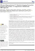 Cover page: Advanced Hyperpolarized 13C Metabolic Imaging Protocol for Patients with Gliomas: A Comprehensive Multimodal MRI Approach