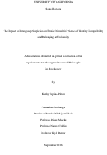 Cover page: The Impact of Intergroup Suspicion on Ethnic Minorities’ Sense of Identity Compatibility and Belonging at University