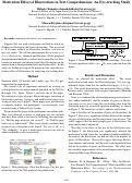 Cover page: Motivation Effect of Illustrations in Text Comprehension: An Eye-tracking Study