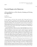 Cover page: From the Margins to the Mainstream: A Personal Reflection on Three Decades of Studying and Teaching Far-Right Politics