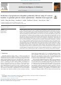 Cover page: Prediction of progression in idiopathic pulmonary fibrosis using CT scans atbaseline: A quantum particle swarm optimization - Random forest approach