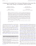 Cover page: A Randomized Controlled Trial of Ecological Momentary Intervention Plus Brief Group Therapy for Generalized Anxiety Disorder