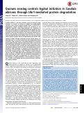 Cover page: Quorum sensing controls hyphal initiation in Candida albicans through Ubr1-mediated protein degradation