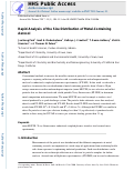 Cover page: Rapid analysis of the size distribution of metal-containing aerosol