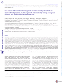 Cover page: Iron status and inherited haemoglobin disorders modify the effects of micronutrient powders on linear growth and morbidity among young Lao children in a double-blind randomised trial