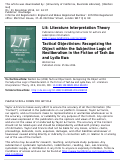 Cover page: Tactical Objectivism: Recognizing the Object within the Subjective Logic of Neoliberalism in the Fiction of Tash Aw and Lydia Kwa