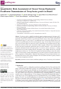 Cover page: Quantitative Risk Assessment of Oocyst Versus Bradyzoite Foodborne Transmission of Toxoplasma gondii in Brazil.