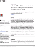 Cover page: Protective Effect of Antenatal Antioxidant on Nicotine-Induced Heart Ischemia-Sensitive Phenotype in Rat Offspring