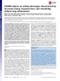 Cover page: GSDMB induces an asthma phenotype characterized by increased airway responsiveness and remodeling without lung inflammation