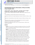 Cover page: Automated High-Frequency Observations of Physical Activity Using Computer Vision.