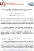 Cover page: Relation between Exclusion and Stimulus Equivalence Class Formation in Auditory-visual and Visual-visual Matching in Preschoolers