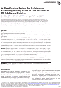 Cover page: A Classification System for Defining and Estimating Dietary Intake of Live Microbes in US Adults and Children