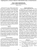 Cover page: Exploring the Use of Factor Analysis to Understand the Nature of Verbal Protocols